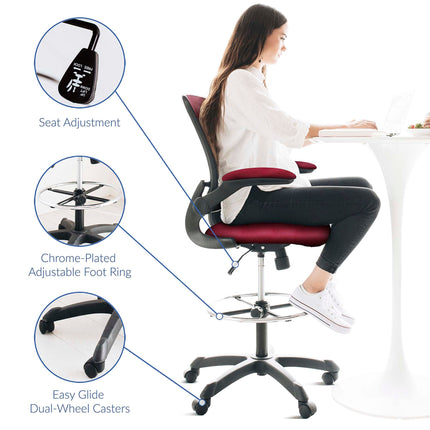 Modway EEI-1423 Veer Drafting Chair Modway