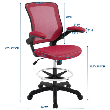 Modway EEI-1423 Veer Drafting Chair Modway