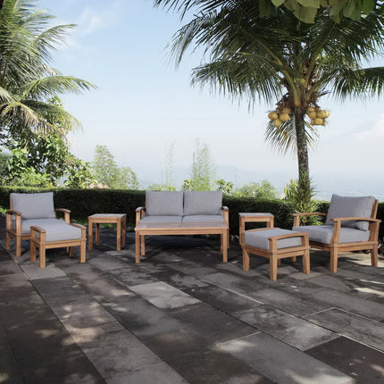 Modway EEI-1471 Marina 8 Piece Outdoor Patio Teak Set Modway