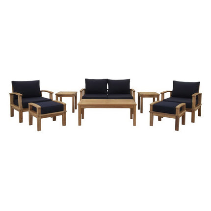 Modway EEI-1471 Marina 8 Piece Outdoor Patio Teak Set Modway