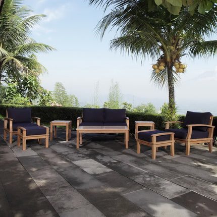 Modway EEI-1471 Marina 8 Piece Outdoor Patio Teak Set Modway