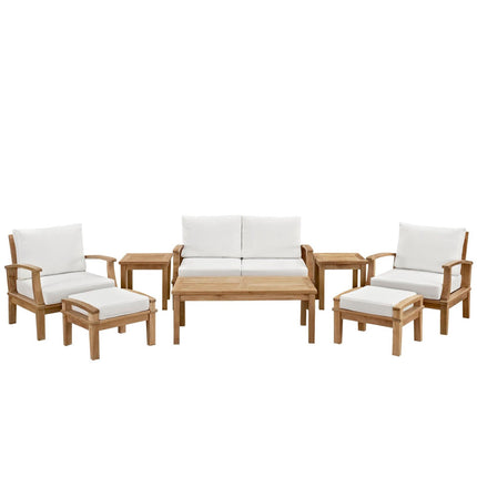 Modway EEI-1471 Marina 8 Piece Outdoor Patio Teak Set Modway