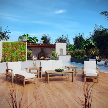 Modway EEI-1471 Marina 8 Piece Outdoor Patio Teak Set Modway