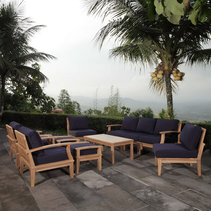 Modway EEI-1480 Marina 10 Piece Outdoor Patio Teak Set Modway