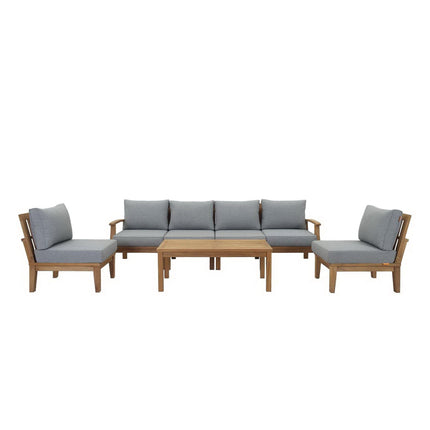 Modway EEI-1481 Marina 7 Piece Outdoor Patio Teak Set Modway
