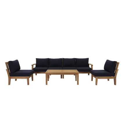 Modway EEI-1481 Marina 7 Piece Outdoor Patio Teak Set Modway