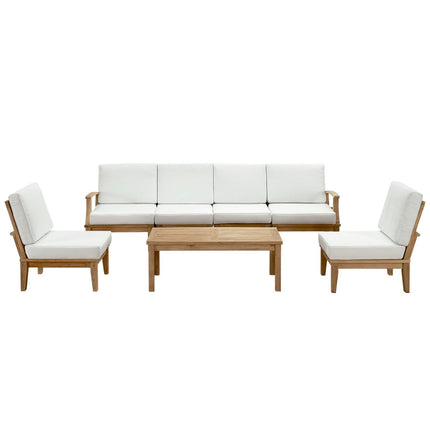 Modway EEI-1481 Marina 7 Piece Outdoor Patio Teak Set Modway
