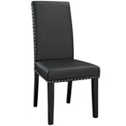 Black / Faux Leather