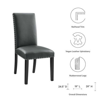 Modway EEI-1491 Parcel Dining Faux Leather Side Chair Modway