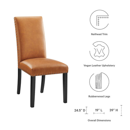 Modway EEI-1491 Parcel Dining Faux Leather Side Chair Modway