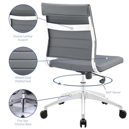 Modway EEI-1525 Jive Armless Mid Back Office Chair Modway