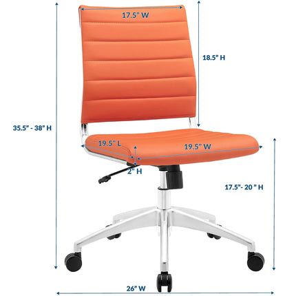 Modway EEI-1525 Jive Armless Mid Back Office Chair Modway