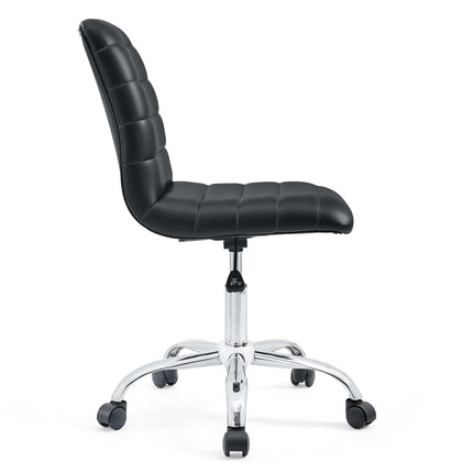 Modway EEI-1532 Ripple Armless Mid Back Vinyl Office Chair Modway