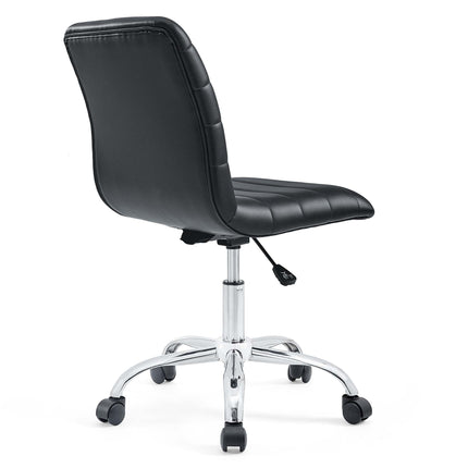 Modway EEI-1532 Ripple Armless Mid Back Vinyl Office Chair Modway