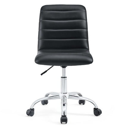 Modway EEI-1532 Ripple Armless Mid Back Vinyl Office Chair Modway