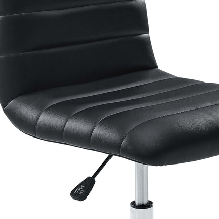 Modway EEI-1532 Ripple Armless Mid Back Vinyl Office Chair Modway