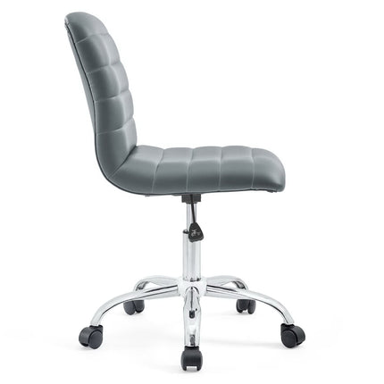 Modway EEI-1532 Ripple Armless Mid Back Vinyl Office Chair Modway