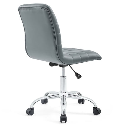 Modway EEI-1532 Ripple Armless Mid Back Vinyl Office Chair Modway
