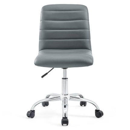 Modway EEI-1532 Ripple Armless Mid Back Vinyl Office Chair Modway