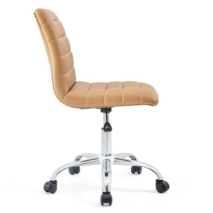 Modway EEI-1532 Ripple Armless Mid Back Vinyl Office Chair Modway