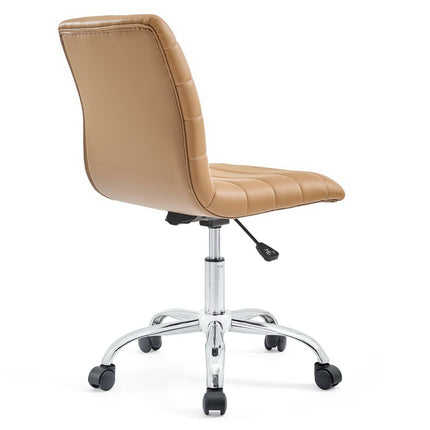 Modway EEI-1532 Ripple Armless Mid Back Vinyl Office Chair Modway