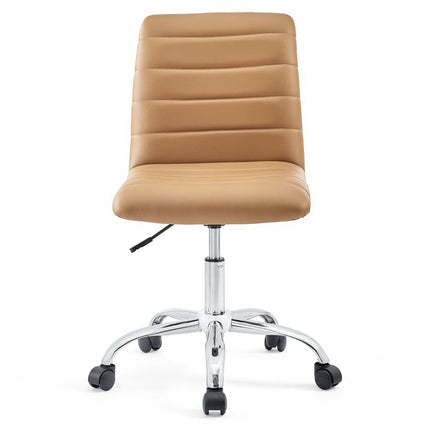 Modway EEI-1532 Ripple Armless Mid Back Vinyl Office Chair Modway