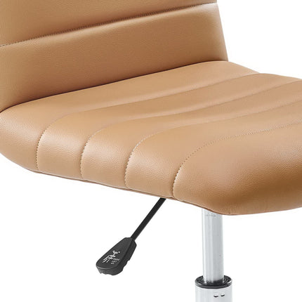Modway EEI-1532 Ripple Armless Mid Back Vinyl Office Chair Modway