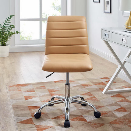 Modway EEI-1532 Ripple Armless Mid Back Vinyl Office Chair Modway