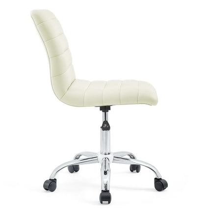 Modway EEI-1532 Ripple Armless Mid Back Vinyl Office Chair Modway