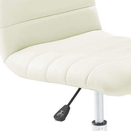 Modway EEI-1532 Ripple Armless Mid Back Vinyl Office Chair Modway