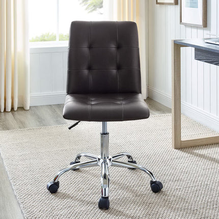 Modway EEI-1533 Prim Armless Mid Back Office Chair Modway