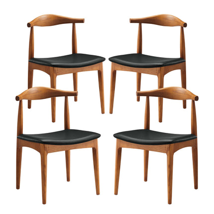 Modway EEI-1682 Tracy Wood Dining Chairs Set of 4 - Plaza Home Decor