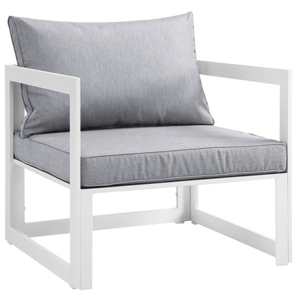 Modway EEI-1722 Fortuna 3 Piece Outdoor Patio Sectional Sofa Set Modway