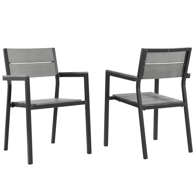 Modway EEI-1739 Maine Outdoor Patio Dining Armchair Set of 2 Modway
