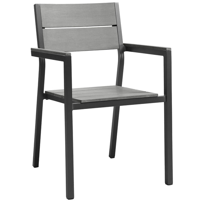 Modway EEI-1739 Maine Outdoor Patio Dining Armchair Set of 2 Modway