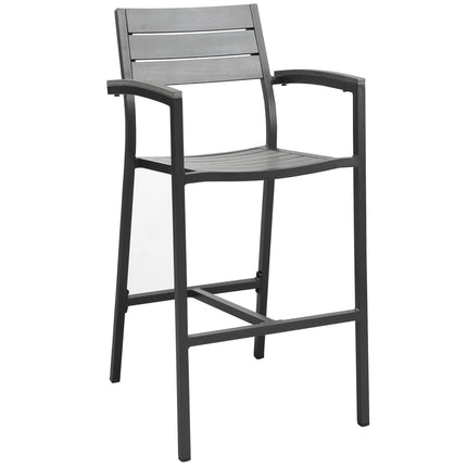 Modway EEI-1740 Maine Outdoor Patio Bar Stool Set of 2 Modway