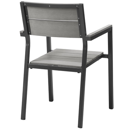 Modway EEI-1743 Maine 3 Piece Outdoor Patio Dining Set Modway