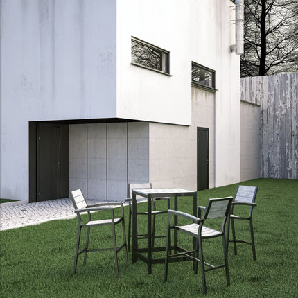 Modway EEI-1755 Maine 5 Piece Outdoor Patio Bar Set Modway