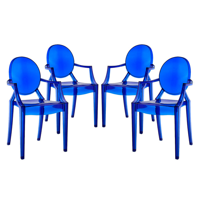 Modway EEI-1769 Casper Dining Armchairs Set of 4 Modway
