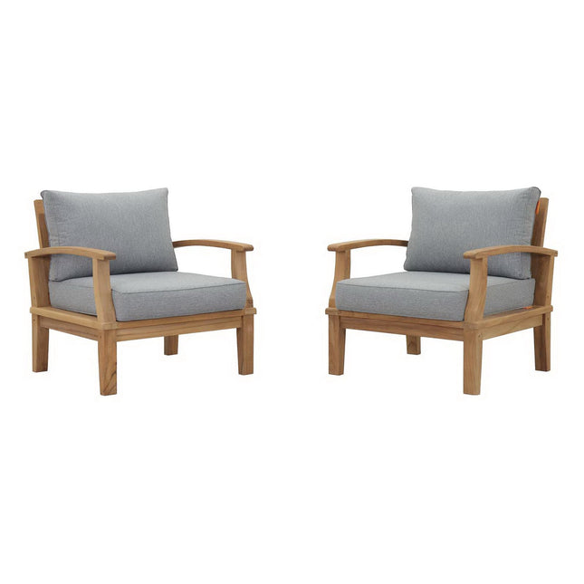 Modway EEI-1819 Marina 2 Piece Outdoor Patio Teak Set Modway