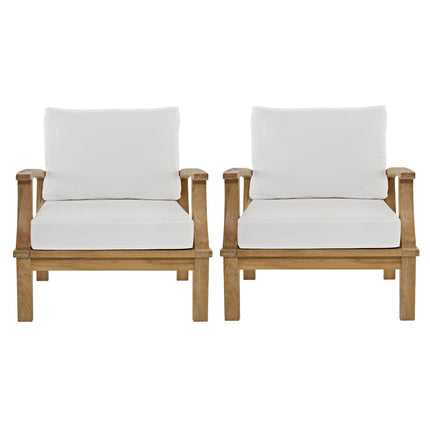 Modway EEI-1819 Marina 2 Piece Outdoor Patio Teak Set Modway