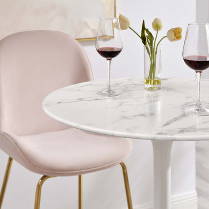 Modway EEI-1827 Lippa 28" Round Faux Marble Bar Table Modway
