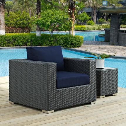 Modway EEI-1850 Sojourn Outdoor Patio Sunbrella® Armchair - Plaza Home Decor