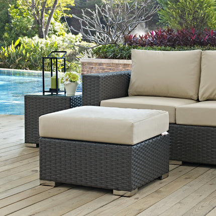 Modway EEI-1855 Sojourn Outdoor Patio Sunbrella® Ottoman - Plaza Home Decor