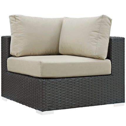 Modway EEI-1856 Sojourn Outdoor Patio Sunbrella® Corner - Plaza Home Decor