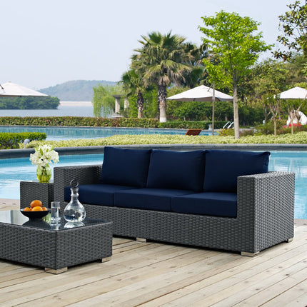 Modway EEI-1860 Sojourn Outdoor Patio Sunbrella® Sofa - Plaza Home Decor