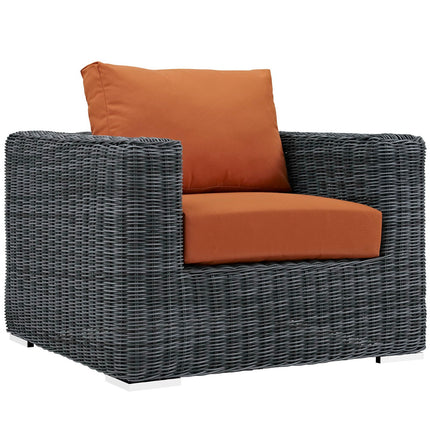 Modway EEI-1905 Summon 3 Piece Outdoor Patio Sunbrella® Sectional Set - Plaza Home Decor
