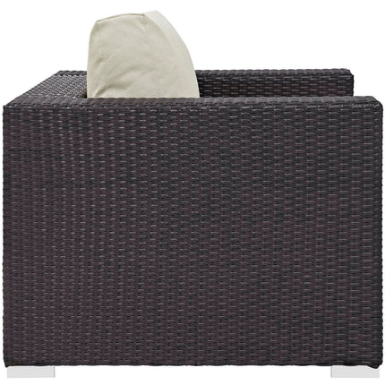 Modway EEI-1809 Convene 5 Piece Outdoor Patio Sectional Set Modway