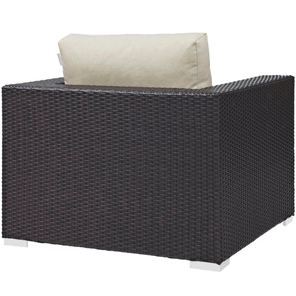 Modway EEI-1809 Convene 5 Piece Outdoor Patio Sectional Set Modway