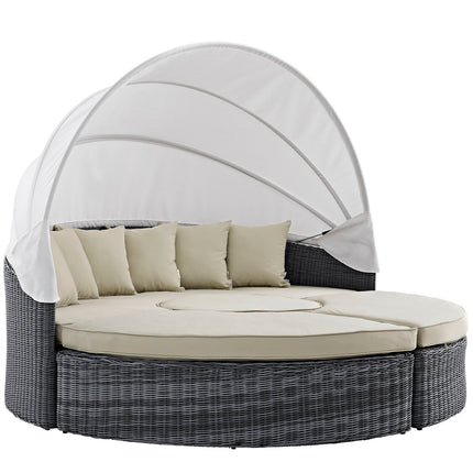 Modway EEI-1997 Summon Canopy Outdoor Patio Sunbrella® Daybed Modway